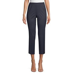 Lafayette 148 Stanton Navy Side Zip Pants Sz. 10